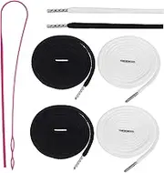 DOITOOL 4 Pcs Strings Hoodie Strings Replacement Multi Color Drawstring Cord for Sweatpants Hoodies Includes Threader for Clothing Repair Projects