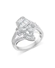 Bloomingdale's Fine Collection Diamond Bypass Ring in 14K White Gold, 1.80 tcw