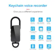 Mini 4/32GB Recording Audio Sound Recorder Voice Listening Device 25Hrs Keychain