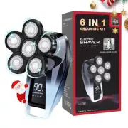Head Shavers for Bald Men,6 in 1 Electric Razor Waterproof Bald Head Shavers ...