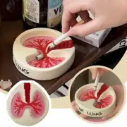 Lung Shape Ashtray Tray Red Funny Ashtray Desktop Home Decoration Handmake7053