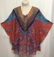 Autograph Kaftan Top Plus Size 18 20 22 24 Beaded 3/4 Sleeve RP$130 NEW