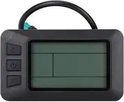 Baxnore Electric Cycle Conversion LCD Instrument, Lightweight Electric Cycle Display Dashboard, Multifunction Electric Scooters Cycling Computer with Watertight Connector