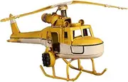 Operitacx 1pc Biplane Model Airplane Craft Airplane Ornament Vintage Plane Model Airplane Model Iron Airplane Yellow