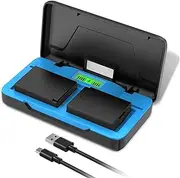 Artman LP-E17 Battery 2-Pack with USB-C 20W Fast Charging Case for Canon EOS R100 R50 RP R10 R8, Rebel T8i, T7i, T6i, T6s, SL2 SL3, EOS M3, M5, M6, EOS 77D 200D 250D 750D 760D 800D 8000D Camera