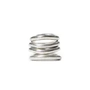 [ANN DEMEULEMEESTER] Herta 4 Piece Ring Set Silver