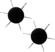 Generic 2pcs Manicure Tools Nail Polish Kit Nail Kits Rotary Tool Nail Tools Home Use Nail Dotting Pen Circular Dotting Tool Nail Art Tip Dot Paint Manicure Kit Stainless Steel Black