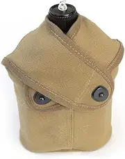 ANQIAO Reproduction WWII WW2 US Navy Canteen with Cup Cover Khaki 1943