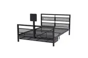 X Rocker Basecamp Gaming Double Bed Frame w/Adjustable Twist VESA TV Mount Black