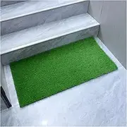 Artificial Grass Synthetic Artificial Grass Turf, Synthetic Grass with Drainage Holes, Balcony Pet Dog Artificial Grass Mat，Doorway Backyard Lawn Carpet, 1/2cm Thick