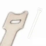 8 Inch Hook and Loop Reusable Strap Cable Cord Wire Ties 75 Pack White
