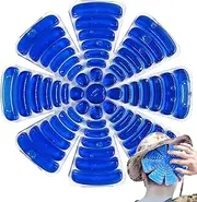 [Generic] Hard Hat Ice Pack Insert - Riding Helmet Head Chilly Bin Liner | Head Cooler Caps Cooler Pad | Riding Helmet Head Cooler Liner Pad Soothing Fever Migraine Ice Pack for Keep Cool Ice Head Cover