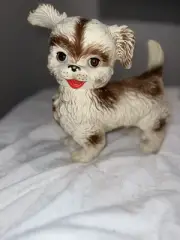 Vintage Edward Mobley Squeaky Puppy Dog Toy 1960s Arrow Rubber Sleepy Eyes WORKS