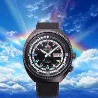 在飛比找momo購物網優惠-【ORIENT 東方錶】經典復刻系列 運動 機械錶 男錶 黑