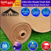 Instahut 3.66 x 10m Shade Sail Cloth - Beige