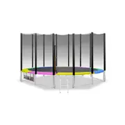 Kahuna Blizzard 12ft Trampoline - Rainbow