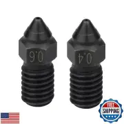 2pcs Ender 3 V3 SE Hardened Steel Nozzles Spider Hotend High Speed Nozzle Hig