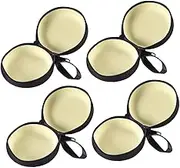 FELTECHELECTR 4Pcs Creative Football Tinplate Coin Purses Unique Rounded Change Bags for Snacks and Loose Change Inner Color Storage