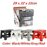 Polka Dot Foldable Stool Plastic Fold Up Folding Chair Ladder Light Portable
