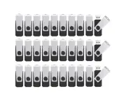 USB 4GB Flash Drives 50 Pack, Wooolken USB 2.0 Swivel Bulk Thumb Drives Pen D...