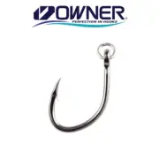 Owner Ringed Offshore Hook 5129R Black Chrome Saltwater Live Bait Select Size