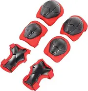 SUPVOX Wrist Guards Skating Pad Boys Suits Baseball Sliding Elbow Sleeve Youth Sliding Board for Outdoor Gear Scooter Skates Skateboard Knee Plastic Case Red