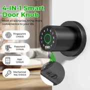 Keyless Smart Door Lock Fingerprint Electronic Door Knob Deadbolt Biometric Code