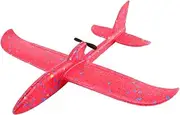 ERINGOGO Electric Airplane Hand Throwing Glider Plane Simulation Aircraft for and Party Favors Safe Cartoon Design Red