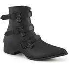Pleaser Demonia 1" Block Heel Pointed Toe Ankle Boots Adult Unisex Warlock/50/B