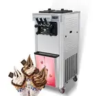 Wixkix Soft Serve Ice Cream Machine Maker 18-22L/H Yield 3 Flavor for Restaurant
