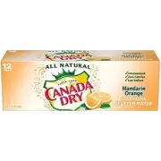 Mandarin Orange Sparkling Seltzer Water, 12 fl oz Cans