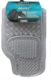 Carfit 4592016 Sentry Trim to Fit Universal Front Rubber Floor Mat 2 Piece Set, Clear, Set of 2