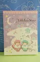 【震撼精品百貨】Little Twin Stars KiKi&LaLa 雙子星小天使 便條紙-紫色雪 震撼日式精品百貨