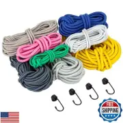 CARTMAN 3/8“ Marine Grade Elastic Cord Crafting Stretch String, 50ft, with 4