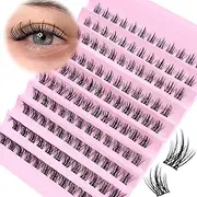 SLSXNL Manga Lash Clusters Wispy Natural C Curl Cluster Eyelash Extensions 8-16mm Spiky Anime Eyelash Clusters 8mm 10mm 12mm 14mm 16mm False Eyelashes