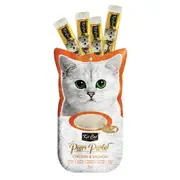 Purr Puree Chicken & Salmon Sachets Cat Treats 4x15g