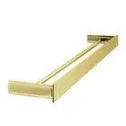 The Gabe 600/800mm Double Towel Rail Brushed Gold