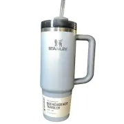 Stanley Quencher H2.0 FlowState Tumbler 30 oz Hammertone Silver Insulated