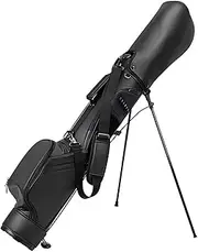PP-Kic Easy to Carry Golf Standard Bag, Two-Way Compartment with Automatic Folding Stand Practice Bag, Adjustable and Detachable Double Shoulder Straps, Multiple Pockets Can Hold Up to 7 Clubs