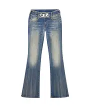 Diesel D-Propol 0cbcx Mid-Rise Flared Jeans 26,27,28,29 Blue
