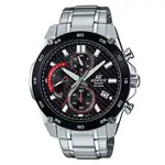 【CASIO】EDIFICE 編織感黑色格紋錶盤賽車錶-黑面X紅X黑圈(EFR-557CDB-1A)正版宏崑公司貨