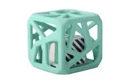 Malarkey Kids Soft Chewing Cube Baby Infant 3m+ Sensory Rattle Teether Toy Mint
