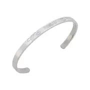 White Clover Snoopy PEANUTS Bangle, Surgical Stainless Steel PNST003SV