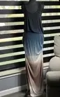 Young Fabulous & Broke Bryton Maxi Dress Women’s Size L Blue White Pink Ombre