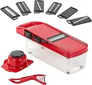 EZONEDEAL 7 in 1 Mandoline Food Slicer, Mandolin Multi Blade Potato Veggie Slicer, Multi Purpose Vegetable Slicer Cutter, Onion Slicer, Mandoline Slicer for Kitchen Vegetable Cutter Julienne Shredder