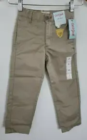 Cat & Jack Kids School Uniform Pants Flat Front Adjustable Waist Size 4 NEW