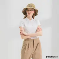在飛比找momo購物網優惠-【Hang Ten】女裝-腳丫短袖POLO衫-白