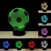 Soccer Ball Football 3D Nightlight Visual Illusion LED Colour Change Flash Lamp