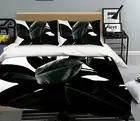 3D Black Leaves 3640NA Bed Pillowcases Quilt Cover Duvet Boris Draschoff Fay
