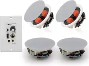 Bluetooth in Wall in Ceiling Speakers 600W 2-Way Flush Mount Speakers System wi